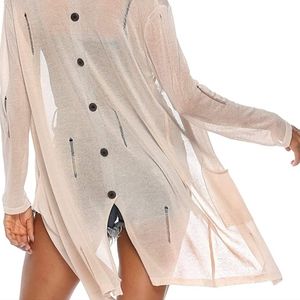 Light Weight Cardigan in Apricot